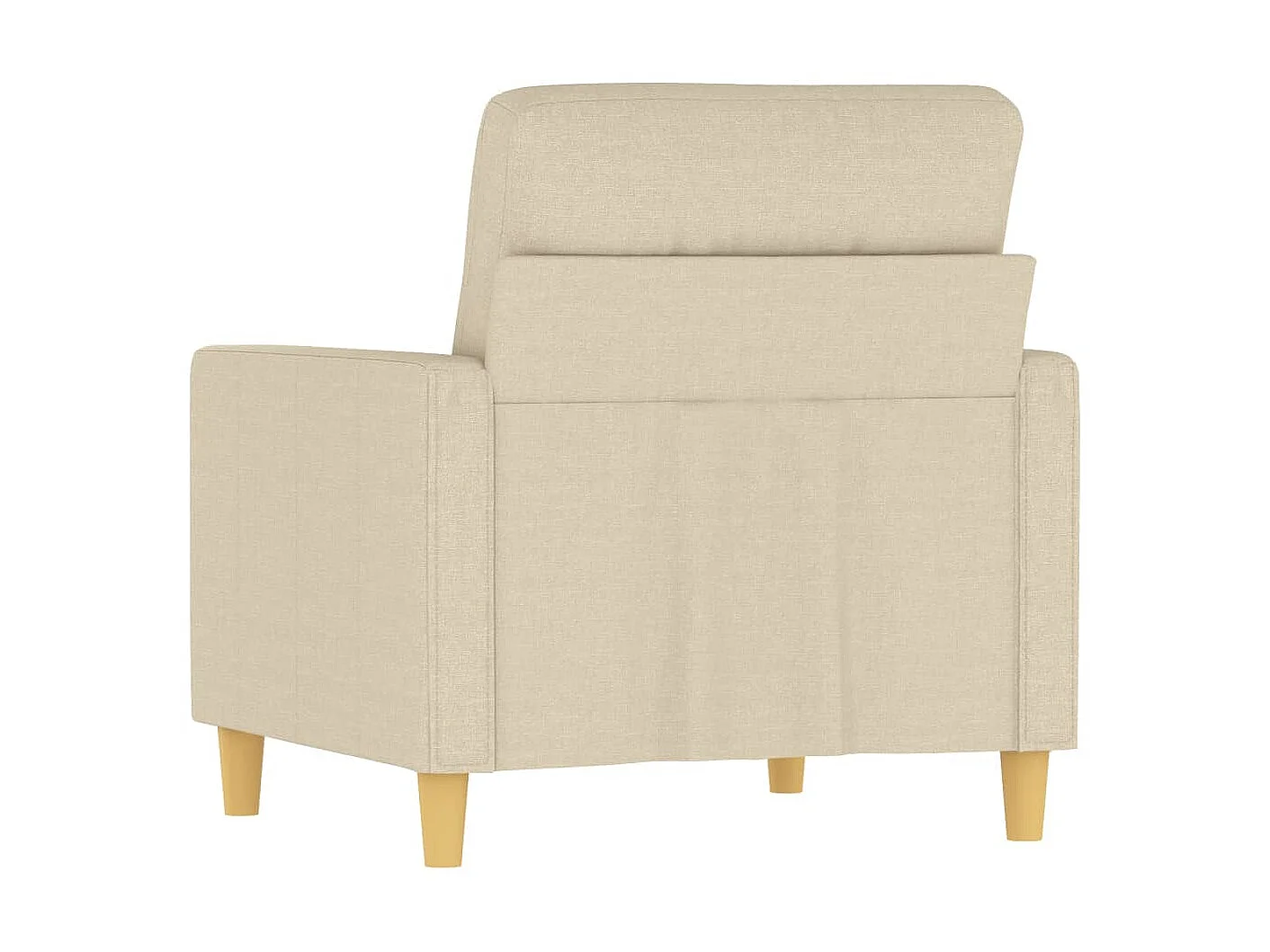 Fauteuil de salon Crème 60 cm Tissu OLA5491