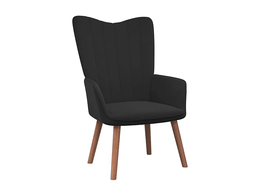 Fauteuil droit Noir Velours LSJ4318