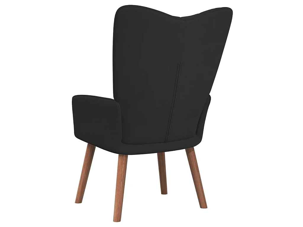Fauteuil droit Noir Velours LSJ4318