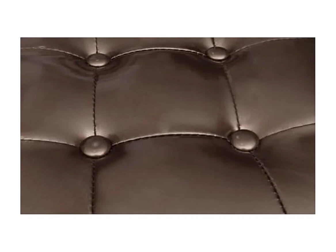 Fauteuil avec repose-pied Marron Similicuir SEF82992