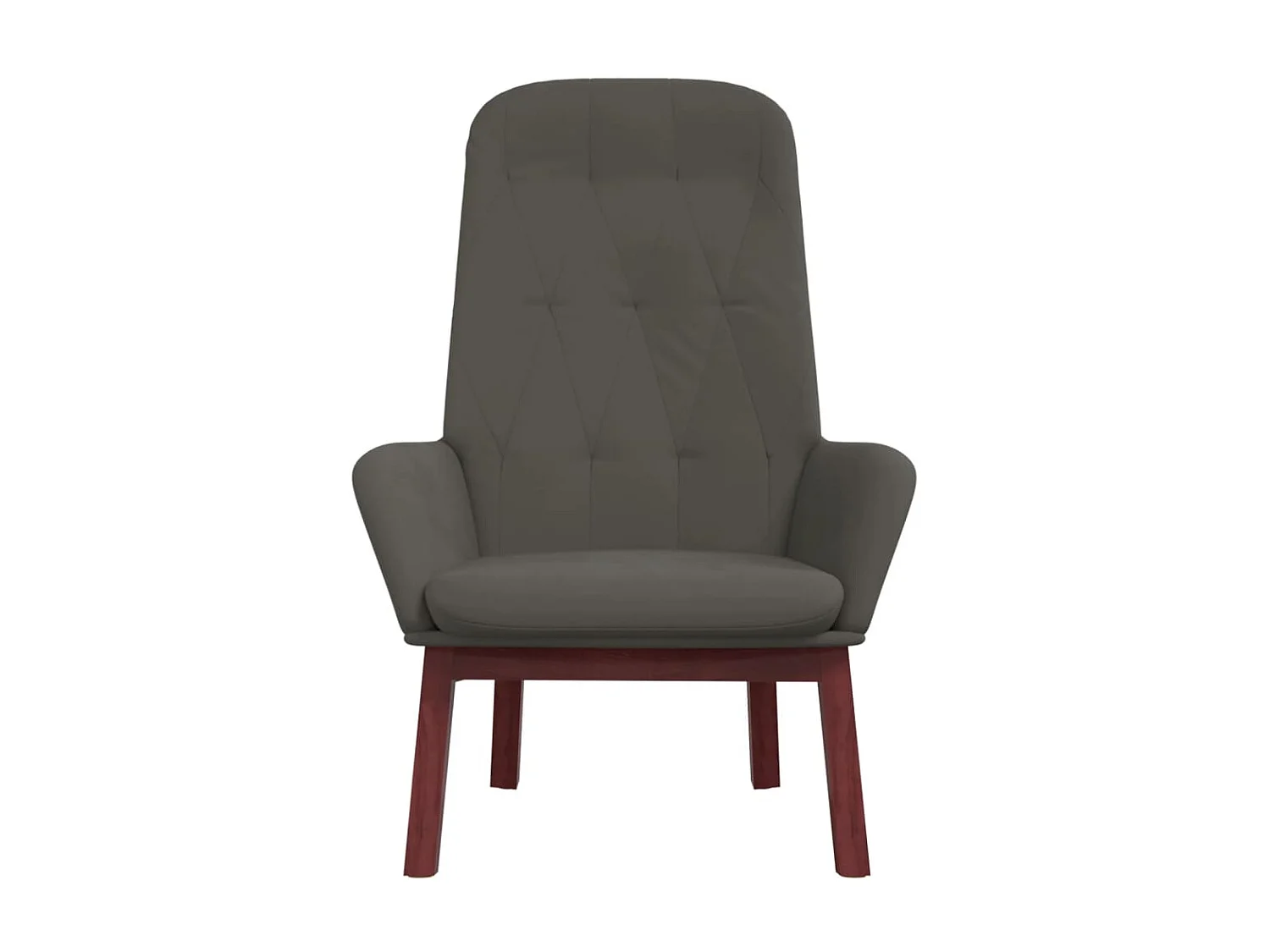 Cadeira de descanso veludo cinzento-escuro PT511619