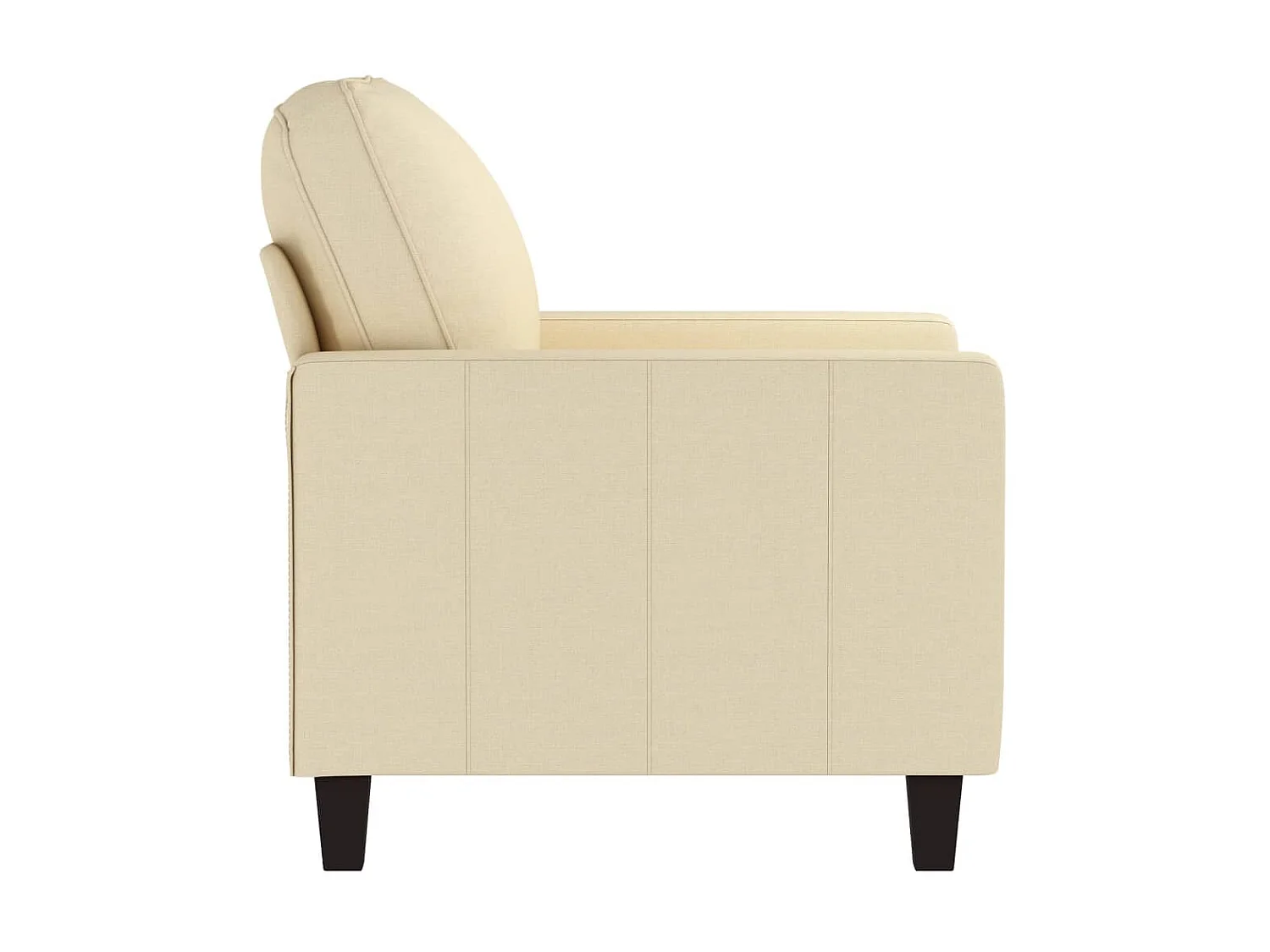 Fauteuil de salon Crème 60 cm Tissu FVBB90023