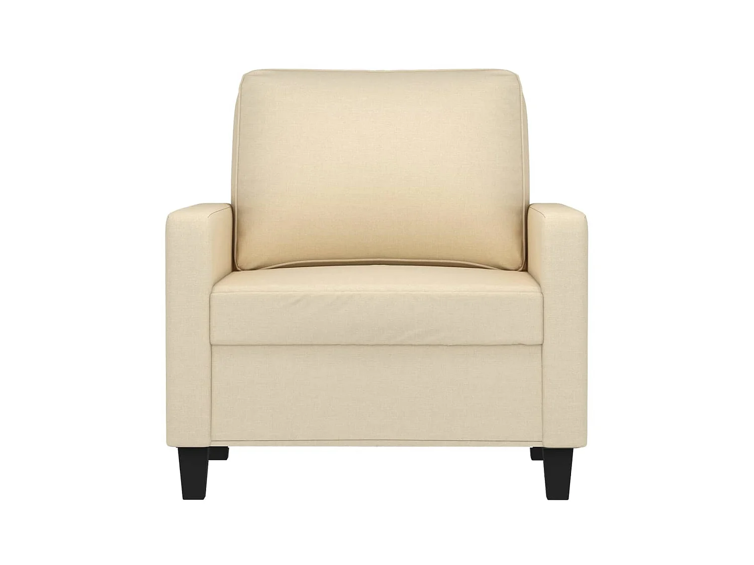 Fauteuil de salon Crème 60 cm Tissu FVBB90023
