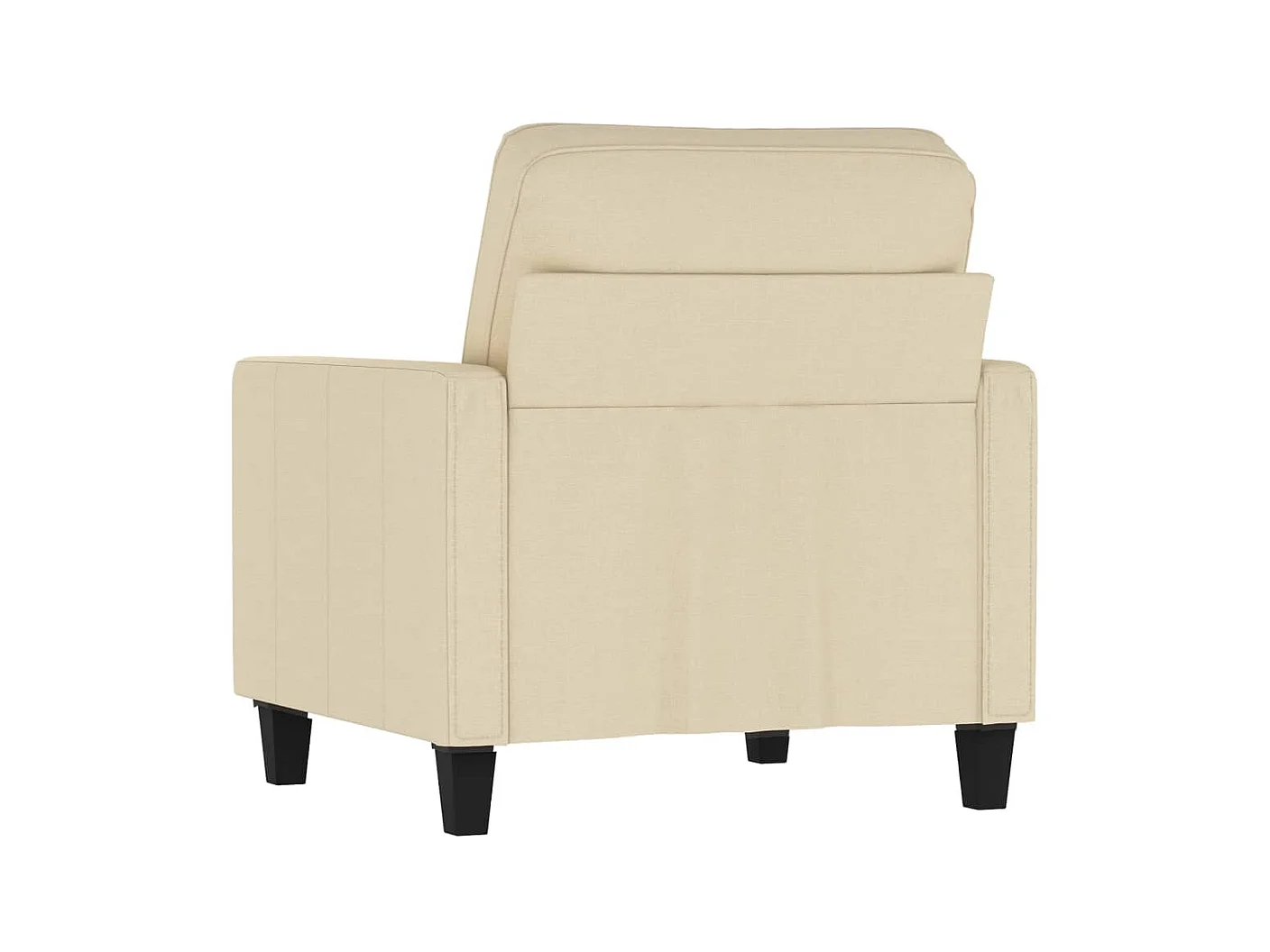 Fauteuil de salon Crème 60 cm Tissu FVBB90023