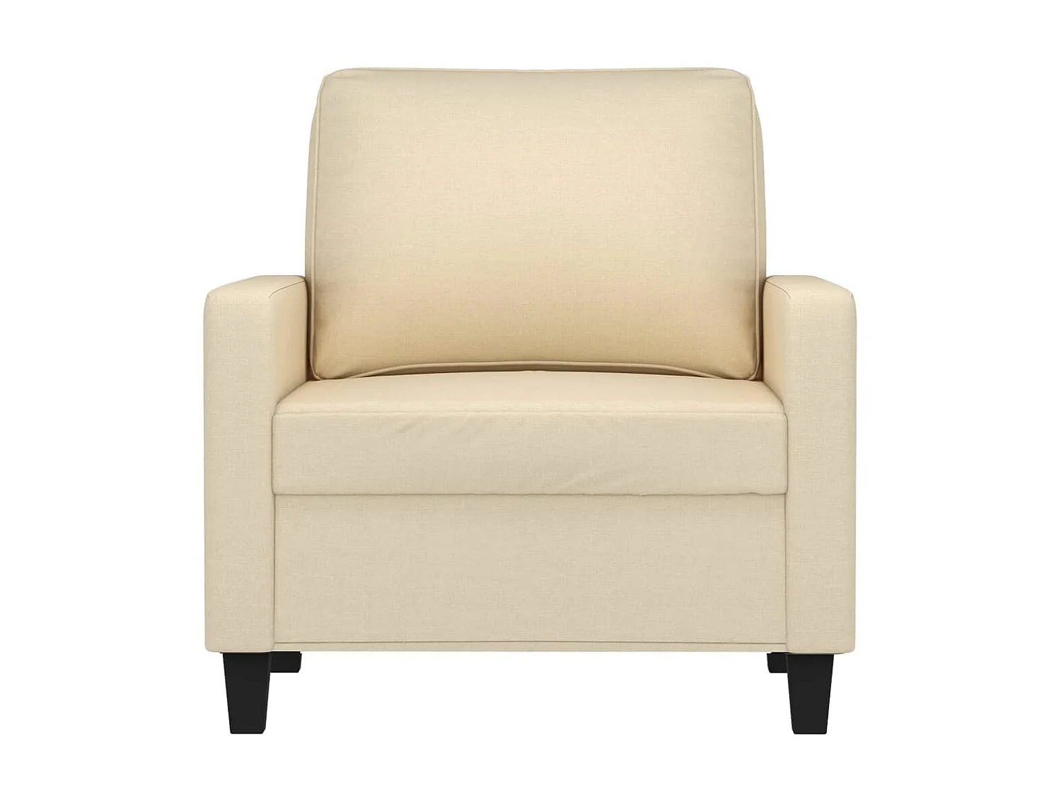 Fauteuil 60 cm stof crèmekleurig BE857993