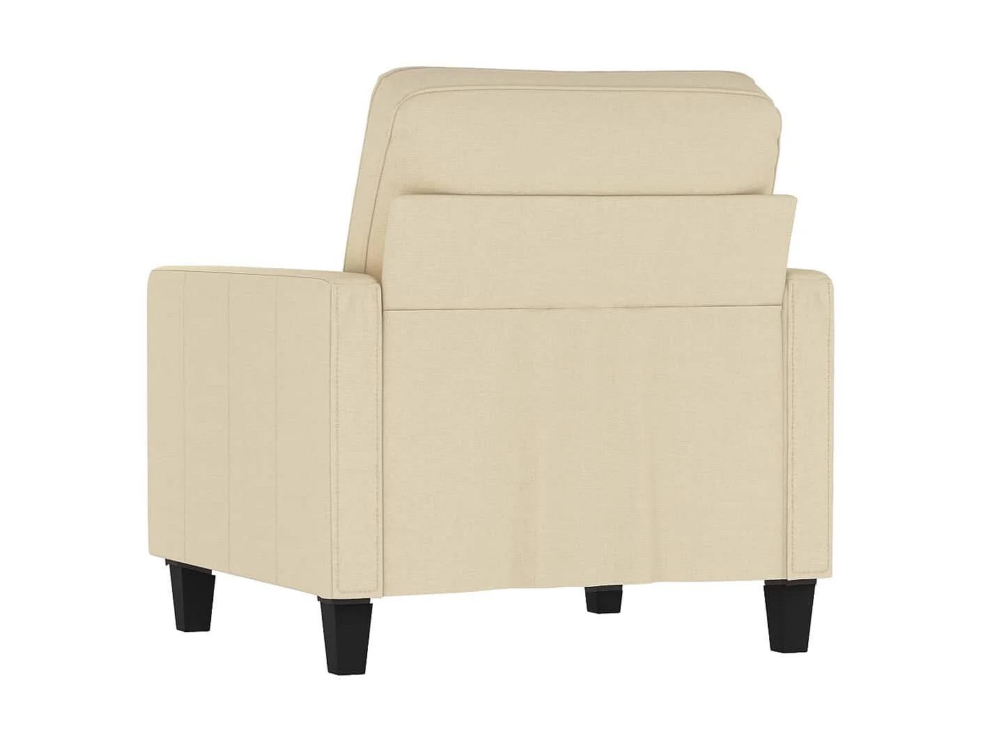Fauteuil 60 cm stof crèmekleurig BE857993