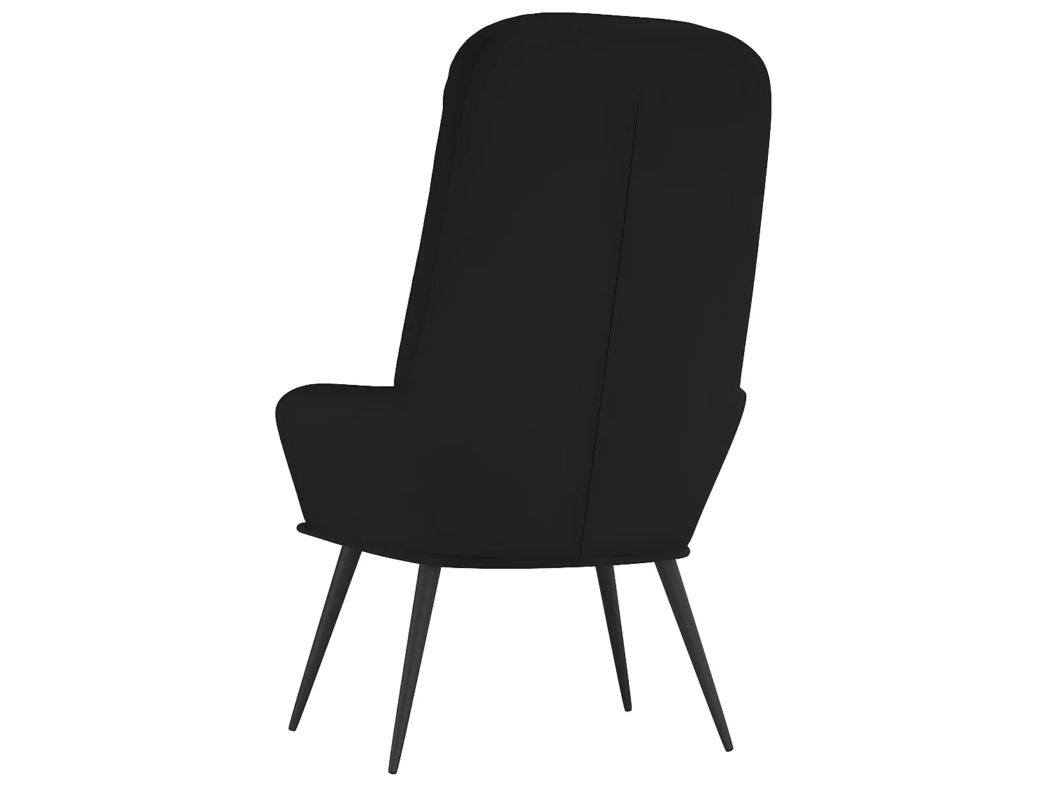 Fauteuil droit Noir Velours OIU7248
