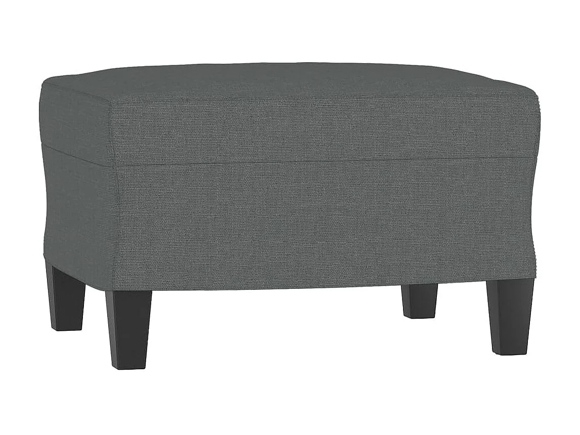 Fauteuil avec repose-pied Gris foncé 60 cm Tissu FVBB33945