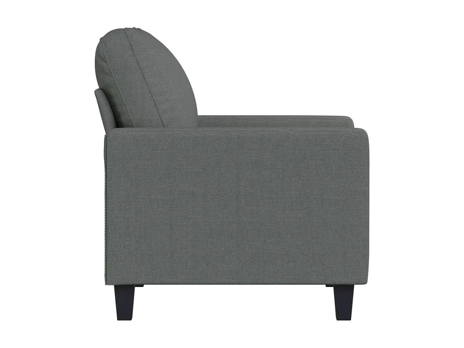 Fauteuil de salon Gris foncé 60 cm Tissu FVBB38237