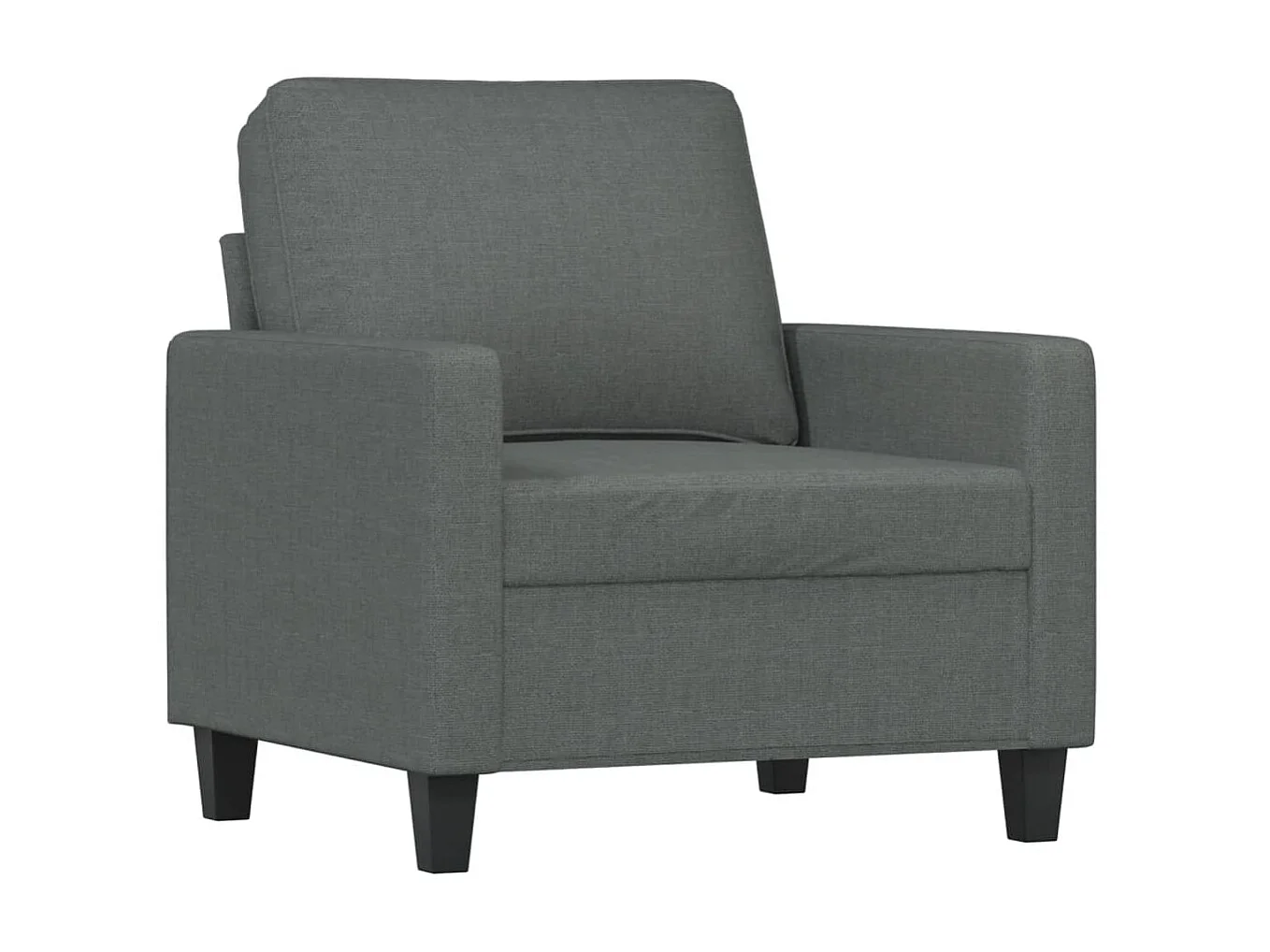Fauteuil 60 cm stof donkergrijs NL993100
