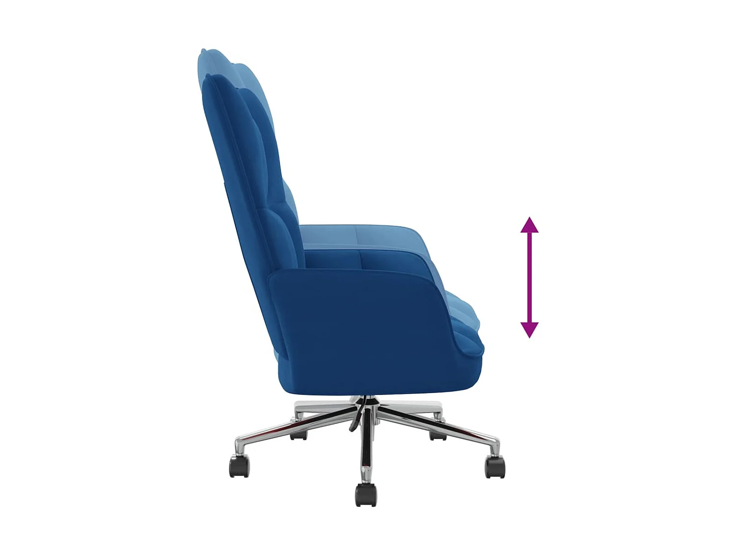 Relaxsessel | Fernsehsessel Blau Samt -gkd821770