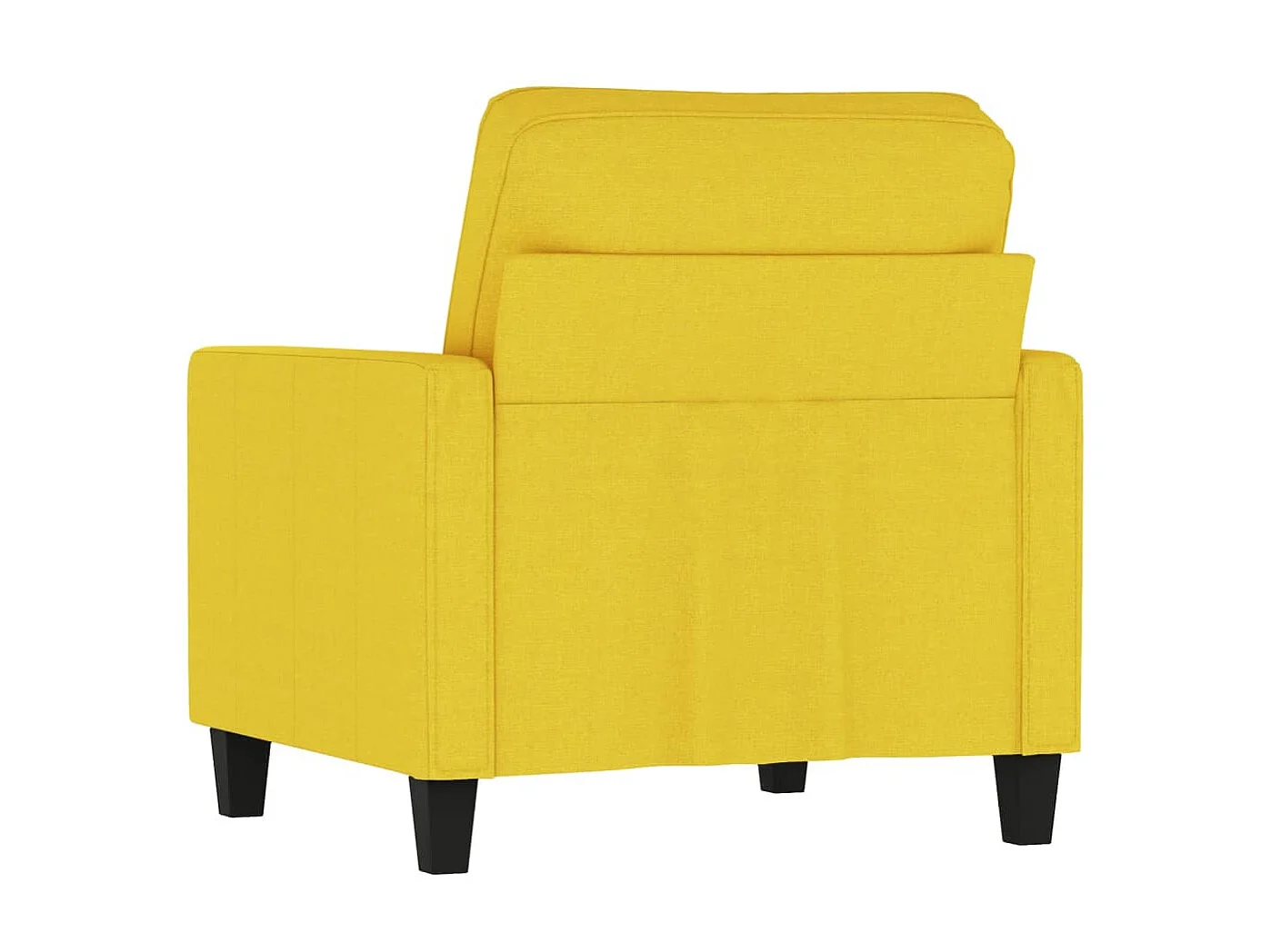 Fauteuil droit Jaune clair 60 cm Tissu FVBB78417