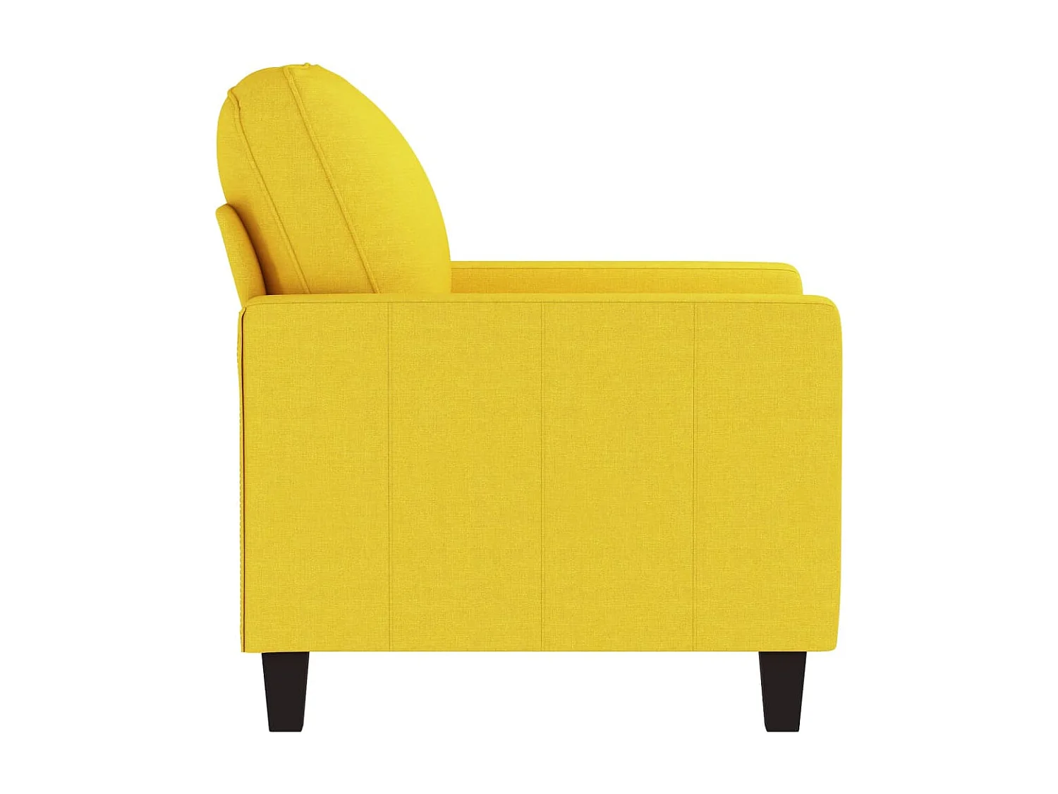 Sillón de tela amarillo claro 60 cm ES55357