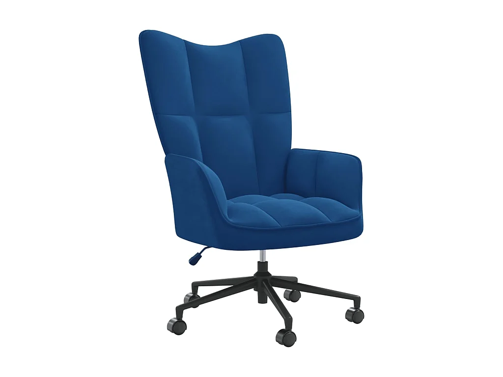Fauteuil droit Bleu Velours LSJ6677