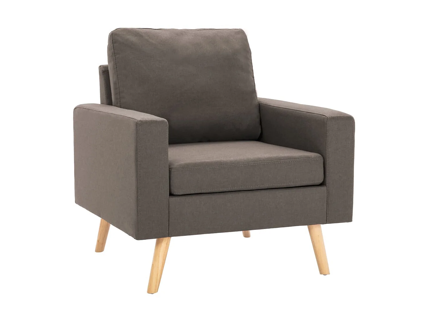Fauteuil de salon Taupe Tissu SEF83214
