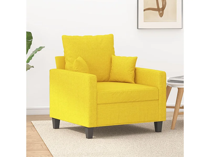 Poltrona 60 cm tecido amarelo-claro PT443837