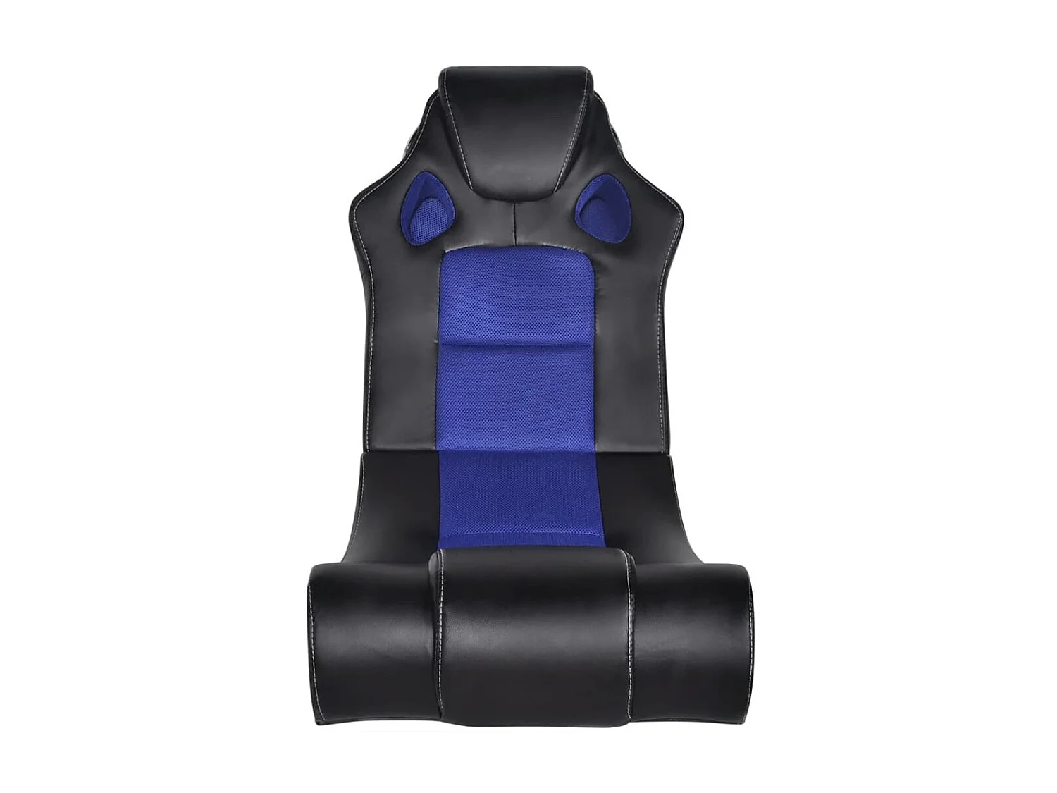 Fauteuil à bascule à enceinte Noir et bleu Similicuir BE52066