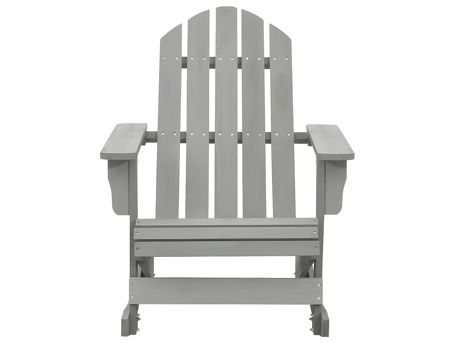 Fauteuil à bascule de jardin Bois Gris BE21450