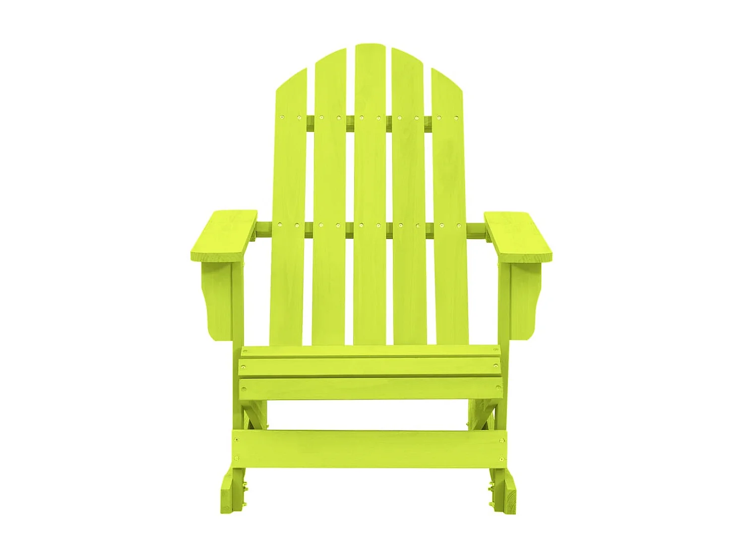 Fauteuil à bascule de jardin Adirondack Bois de sapin massif Vert BE91357