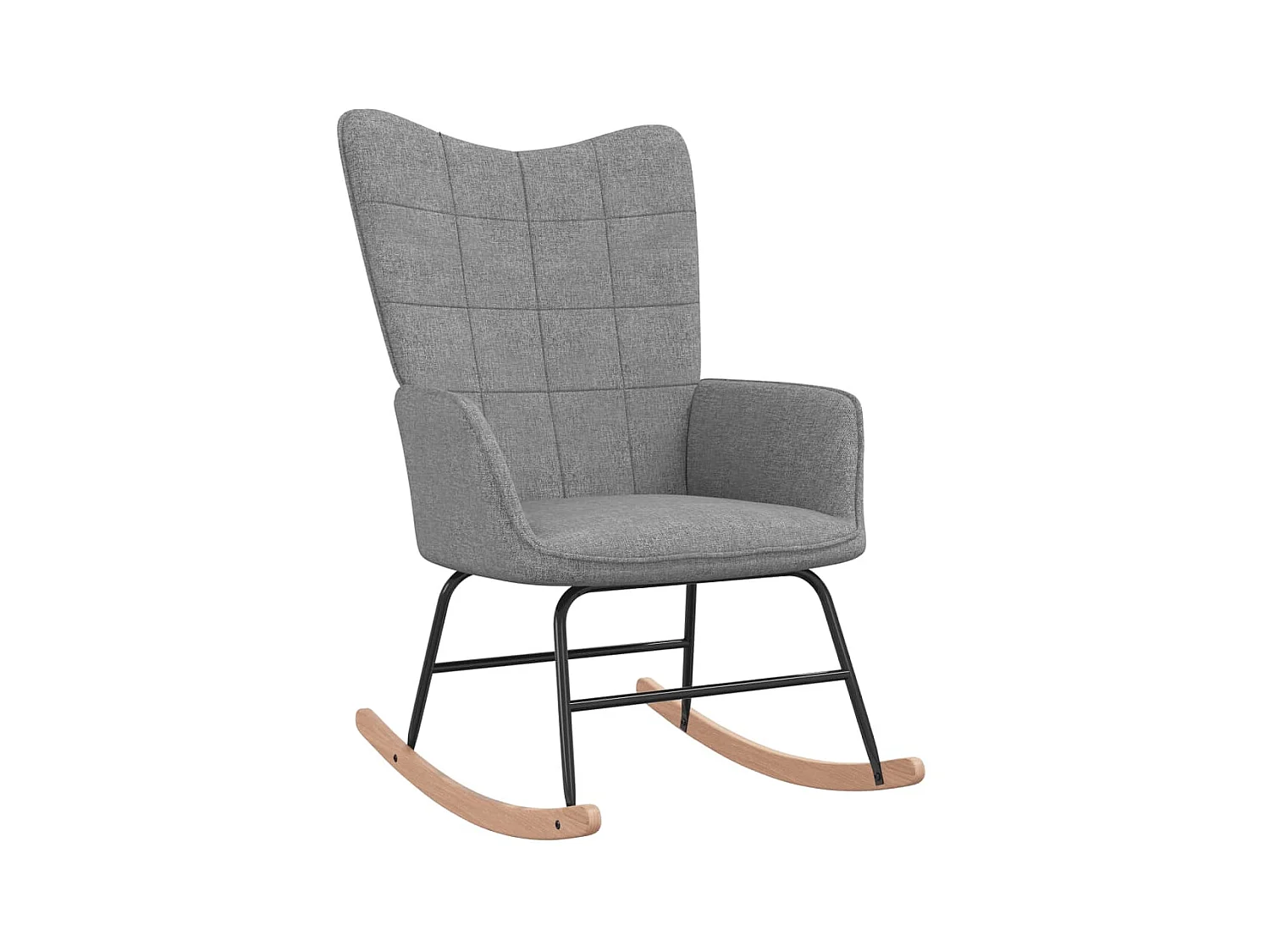 Fauteuil à bascule Gris clair Tissu BE83080