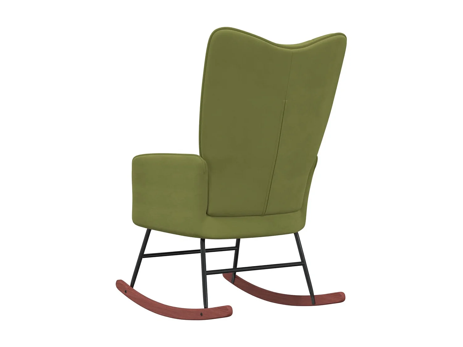 Fauteuil à bascule Vert clair Velours BE67081