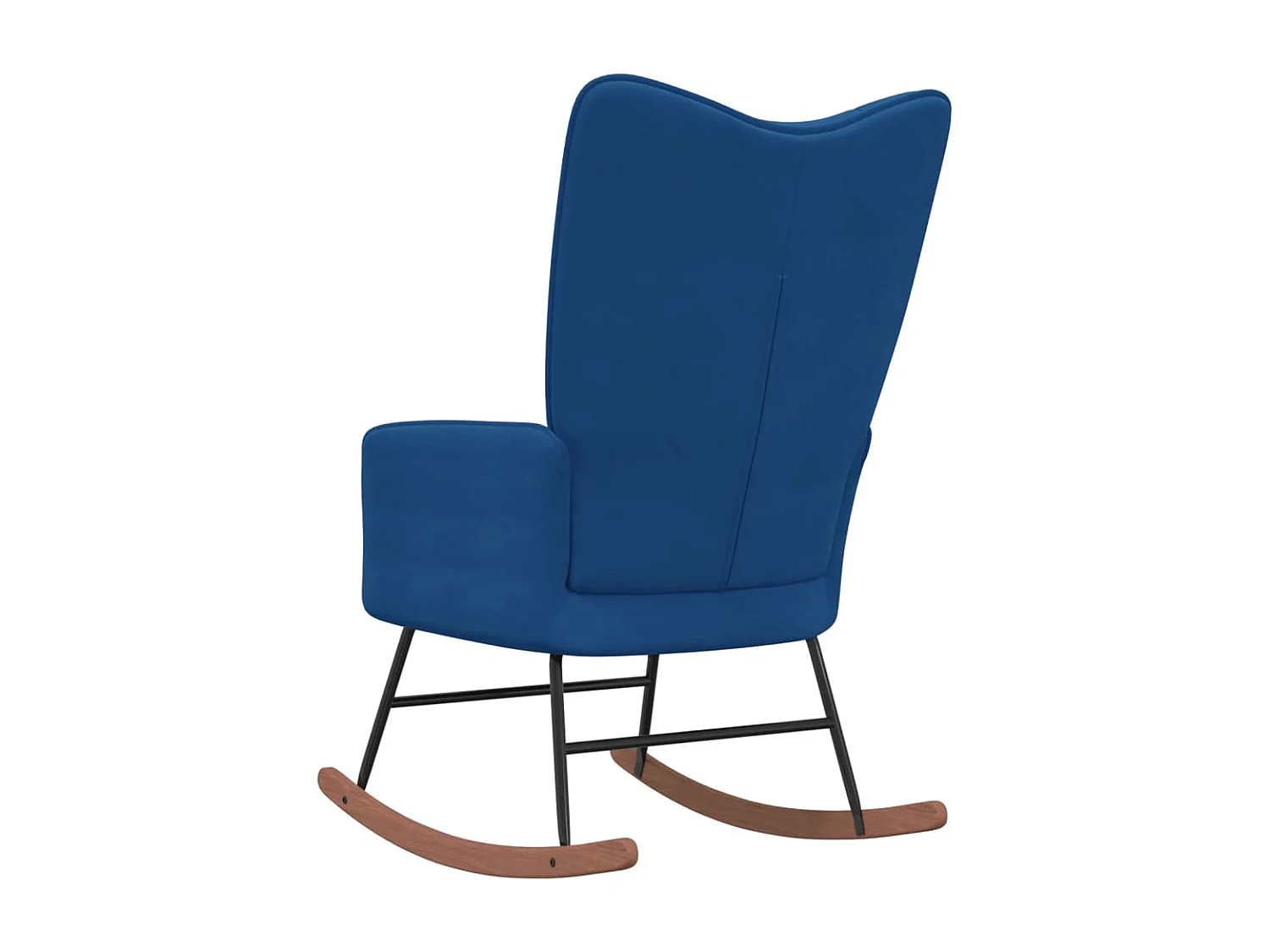 Fauteuil à bascule Bleu Velours BE22594