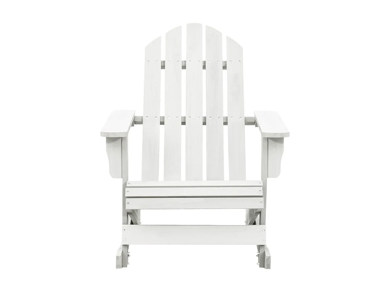 Fauteuil à bascule de jardin Bois Blanc BE96221