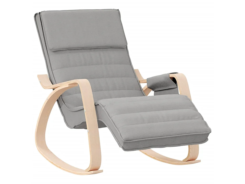 Fauteuil à bascule Gris clair Tissu BE38192