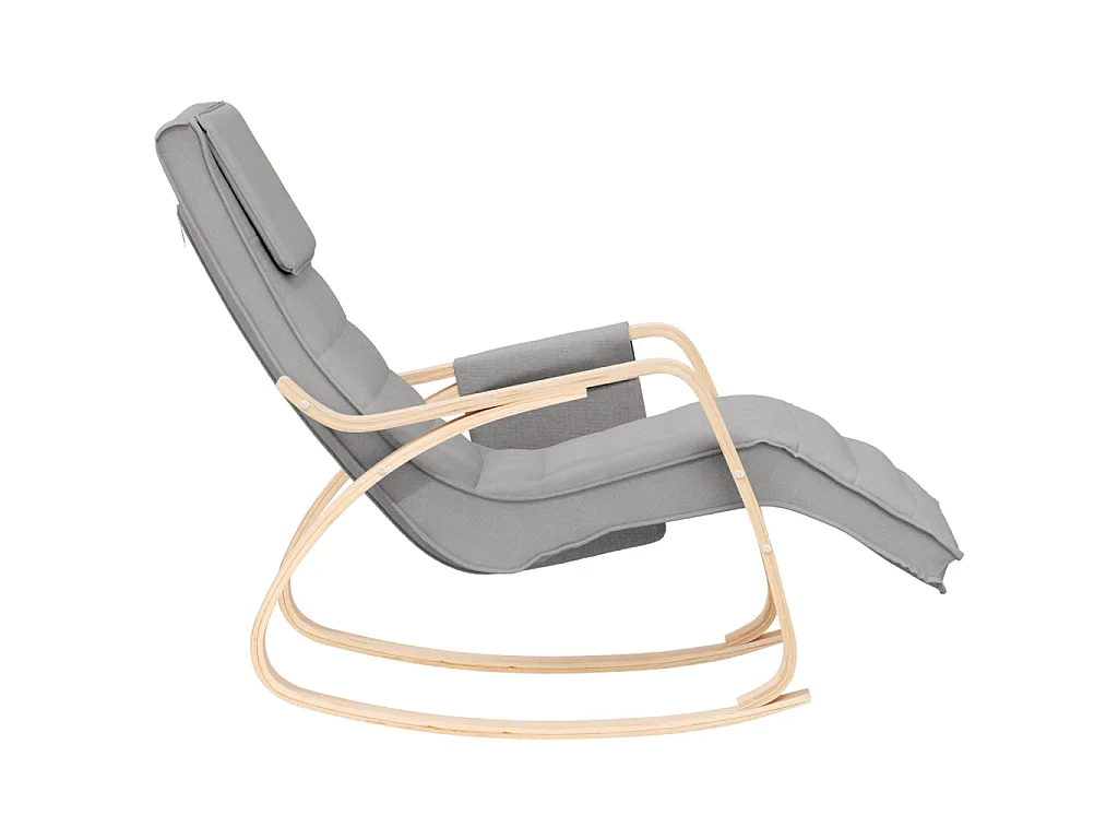 Fauteuil à bascule Gris clair Tissu BE38192