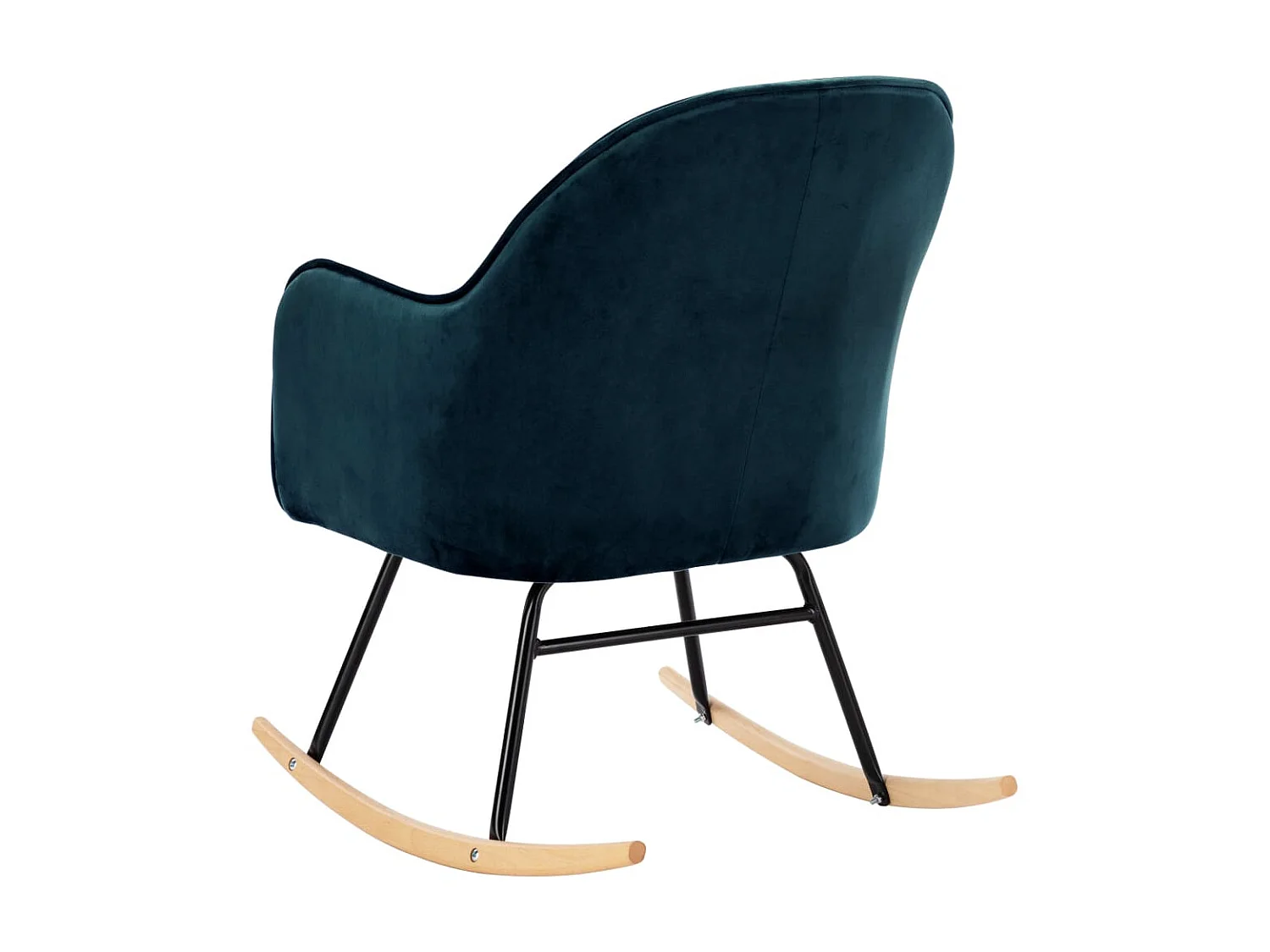 Schommelstoel fluweel blauw NL603850