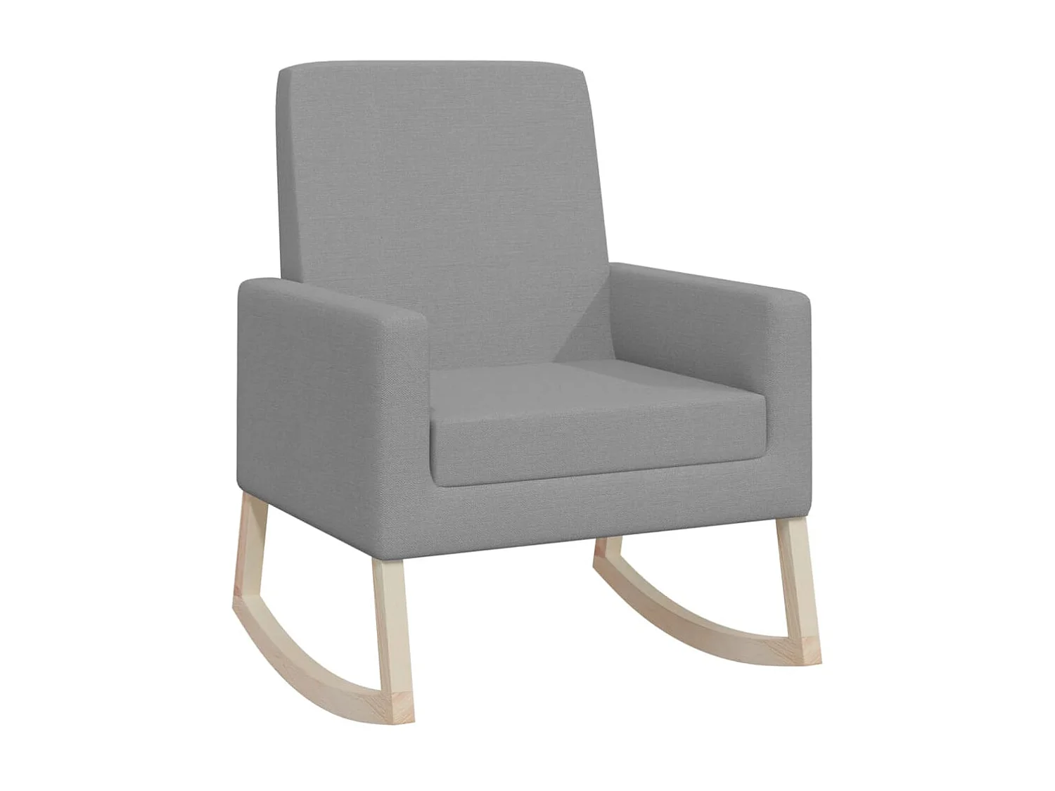 Cadeira de baloiço tecido cinzento-claro PT694593