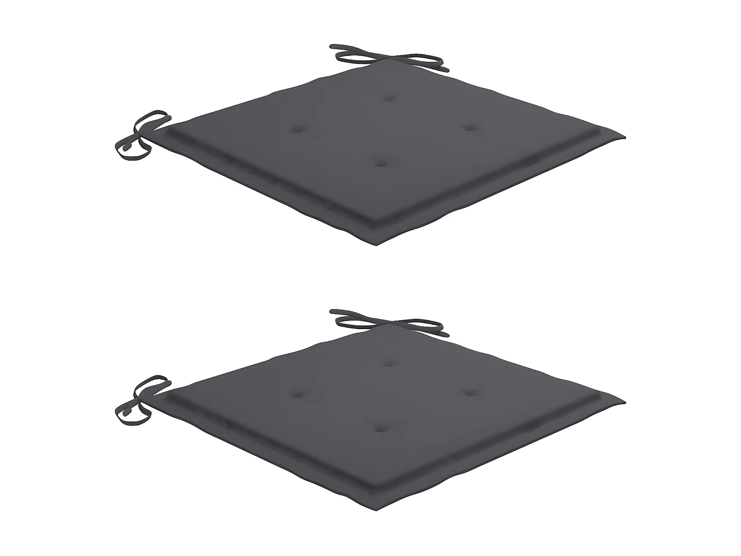 Fauteuil à bascule avec coussin anthracite Bois de teck solide BE51270