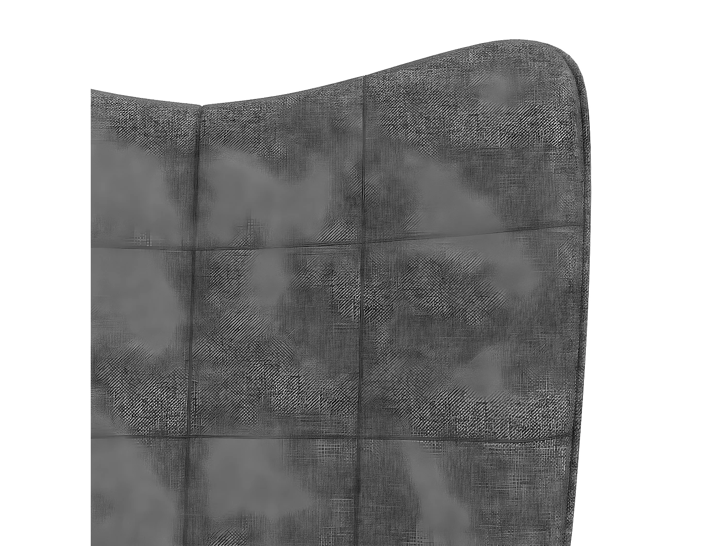 Silla mecedora de tela gris oscura ES17749