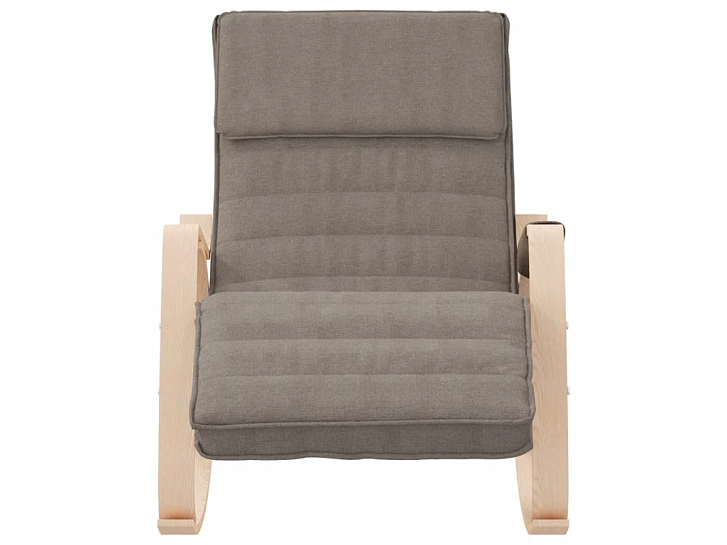 Fauteuil à bascule Taupe Tissu BE3274