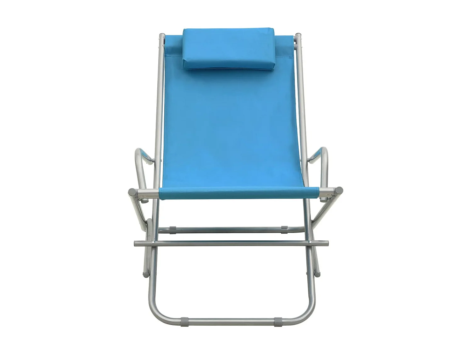 Lot de 2 Chaises à bascule Acier Bleu BE36896