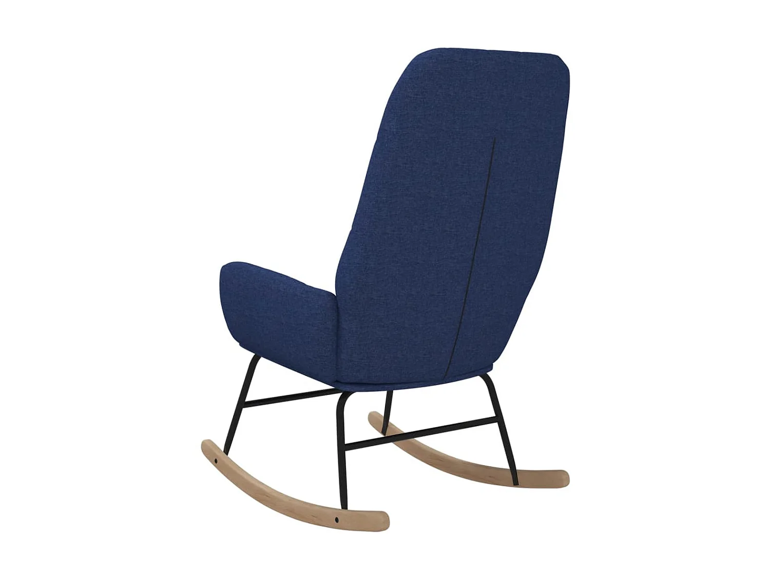 Fauteuil à bascule Bleu Tissu BE5944