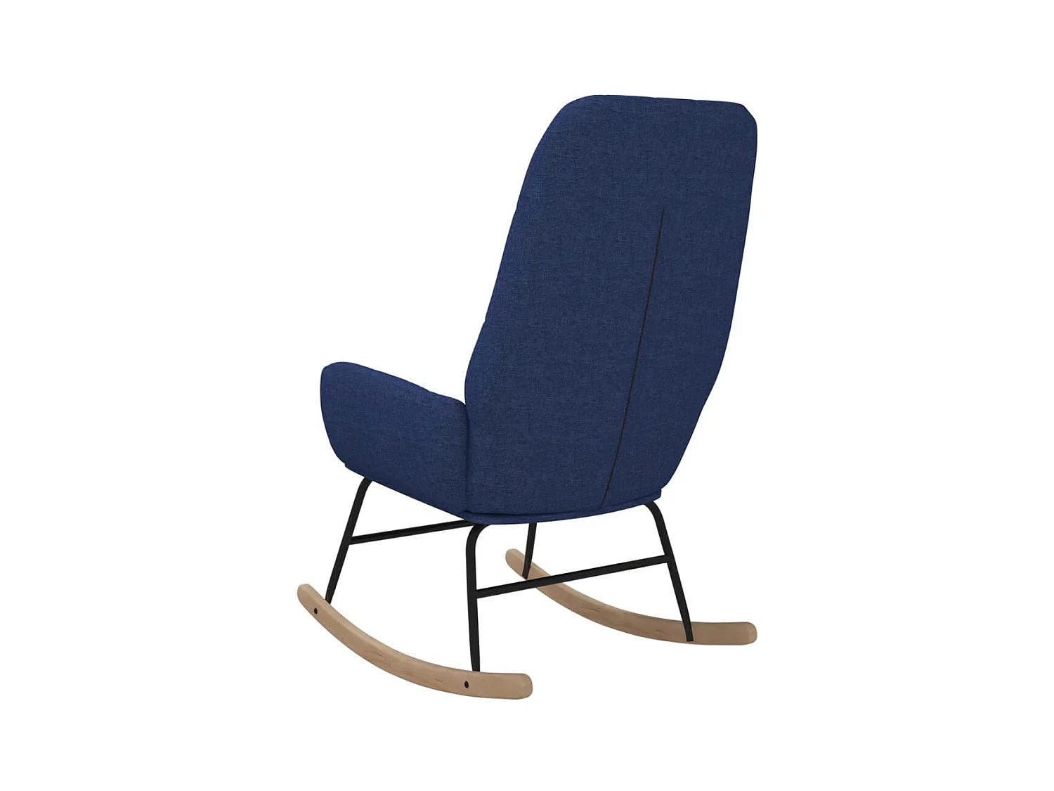 Fauteuil à bascule Bleu Tissu BE5944