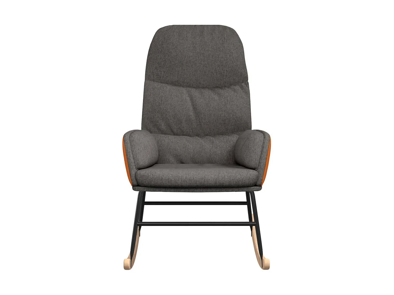 Fauteuil à bascule gris foncé Tissu BE69937