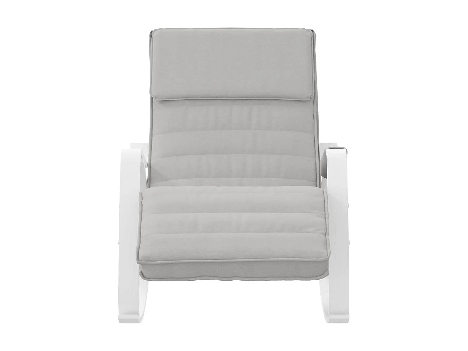 Fauteuil à bascule gris clair Tissu BE1374