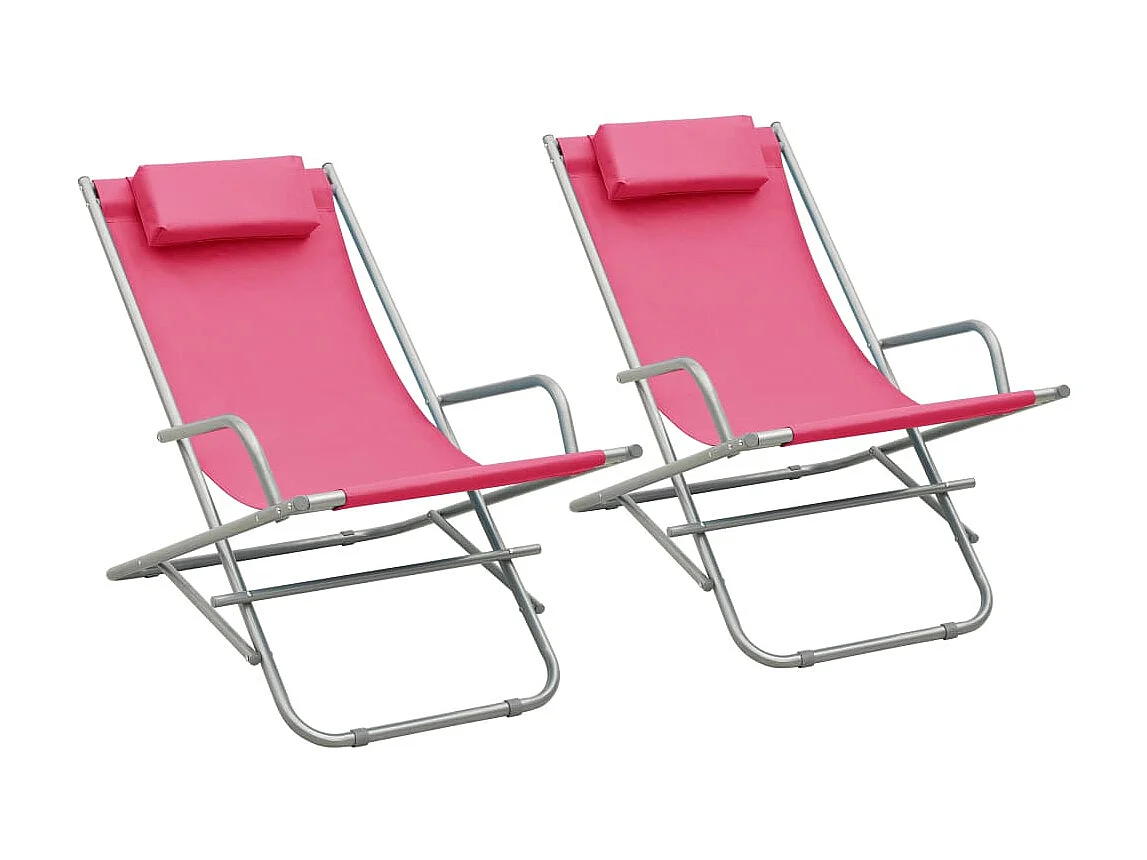 Cadeiras de baloiço 2 pcs aço rosa PT989330