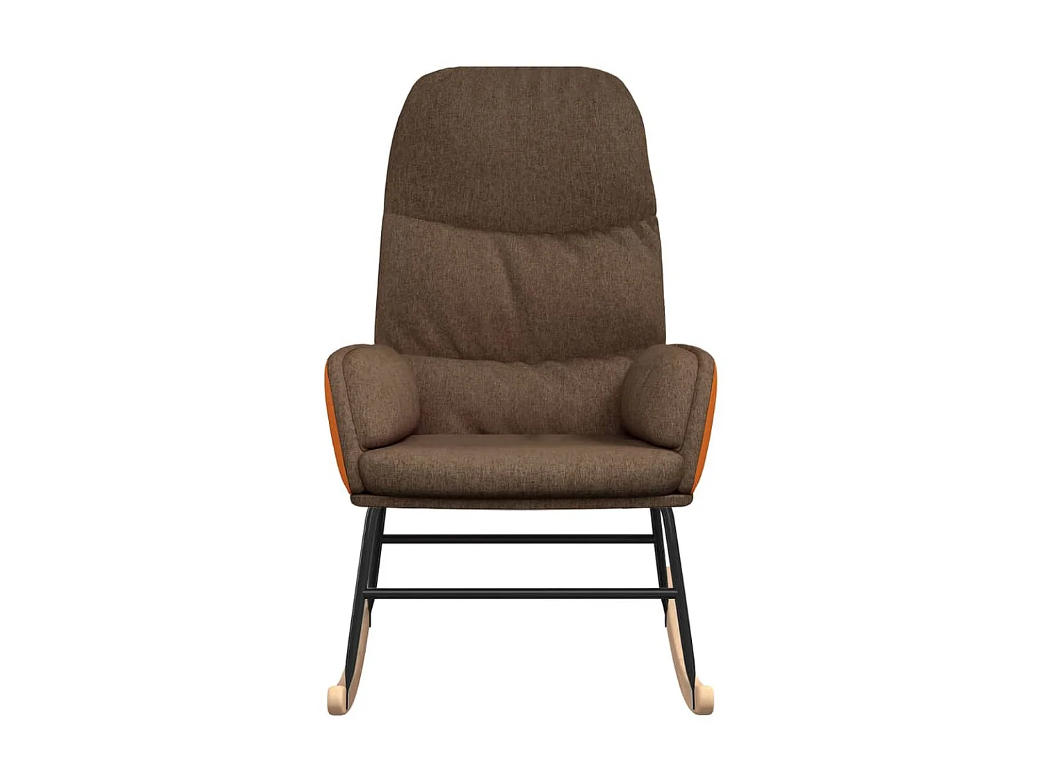 Fauteuil à bascule Marron Tissu BE31270