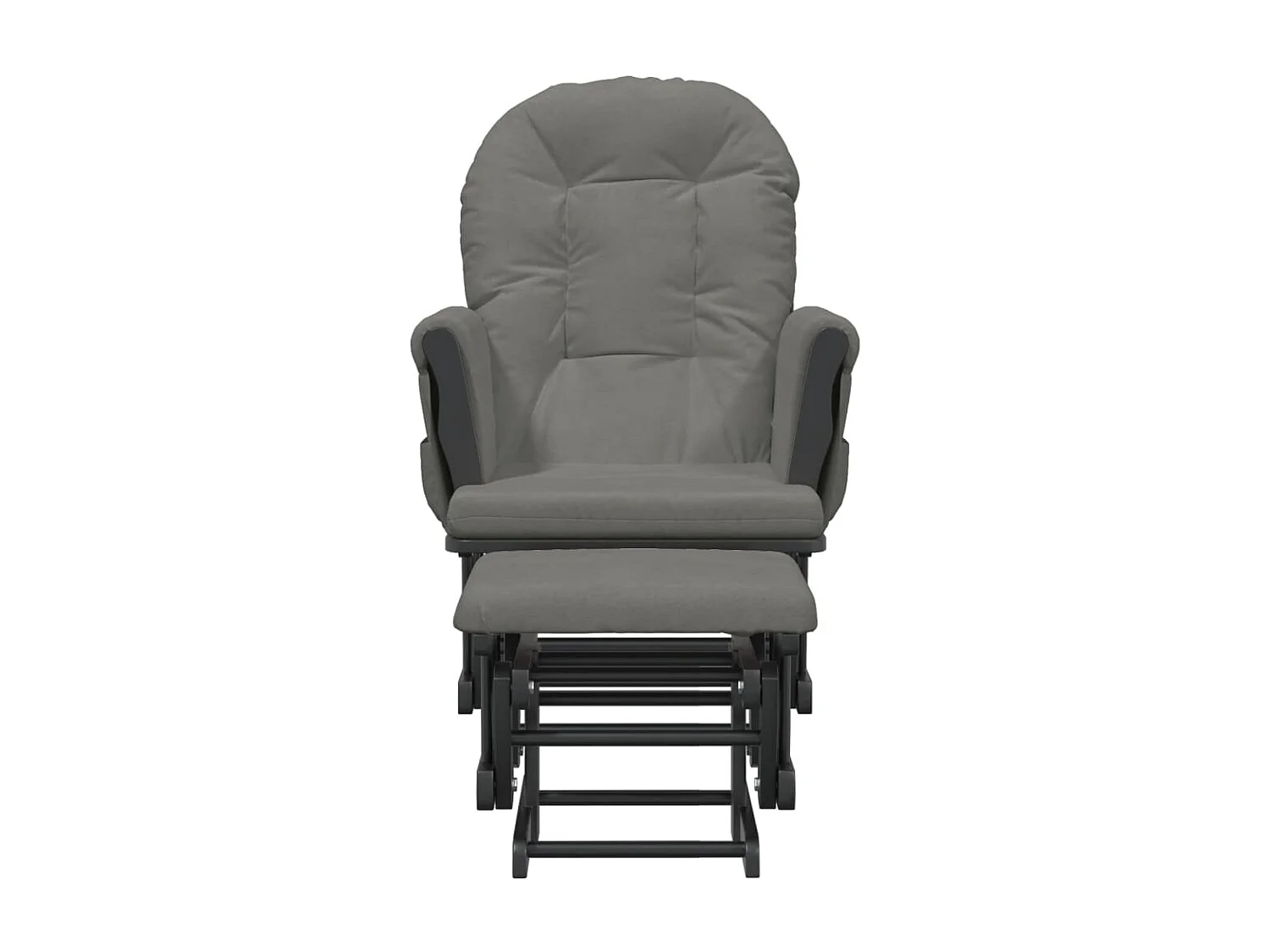 Cadeira de amamentação com banco tecido cinzento-escuro PT166629