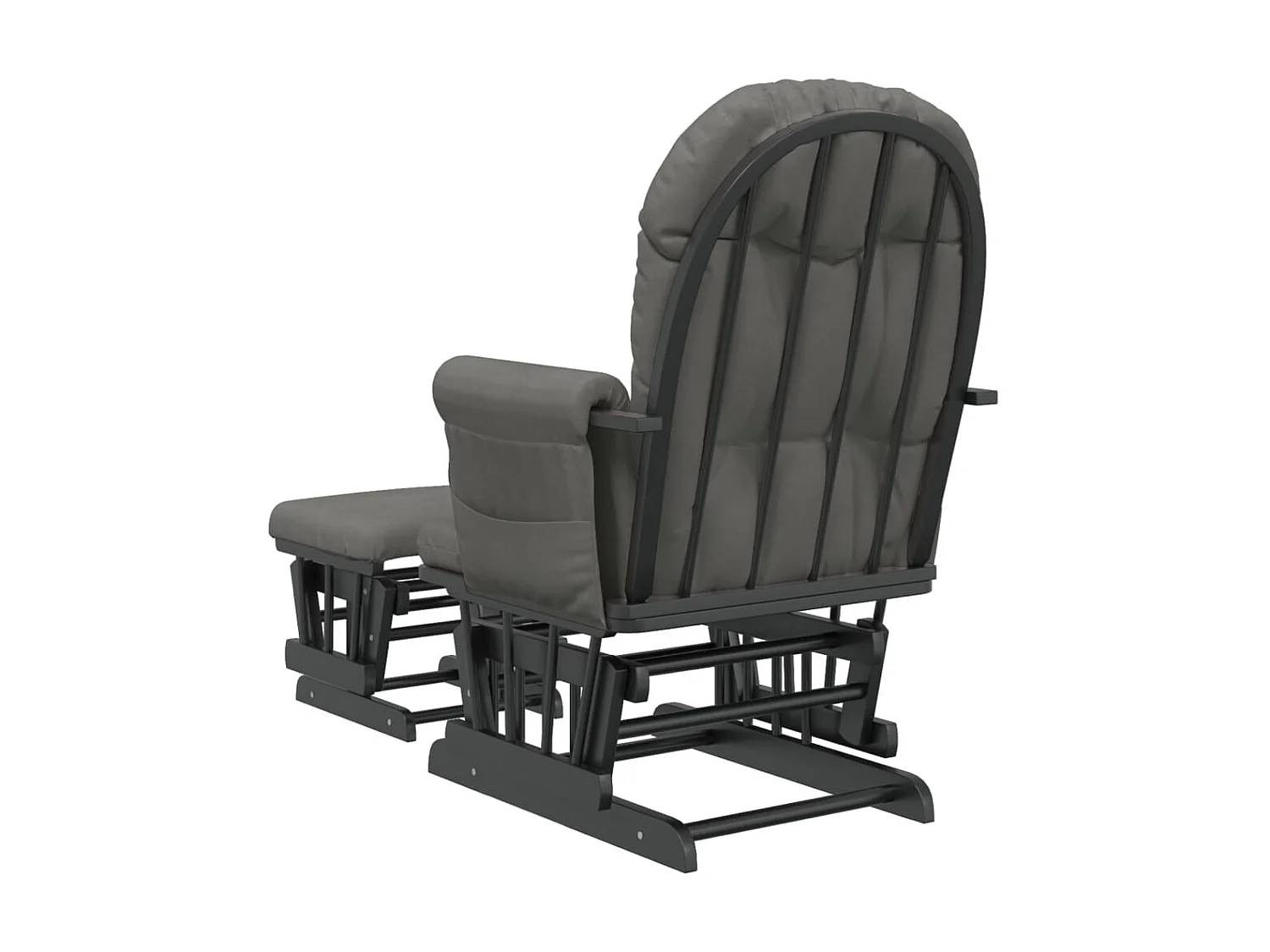 Cadeira de amamentação com banco tecido cinzento-escuro PT166629