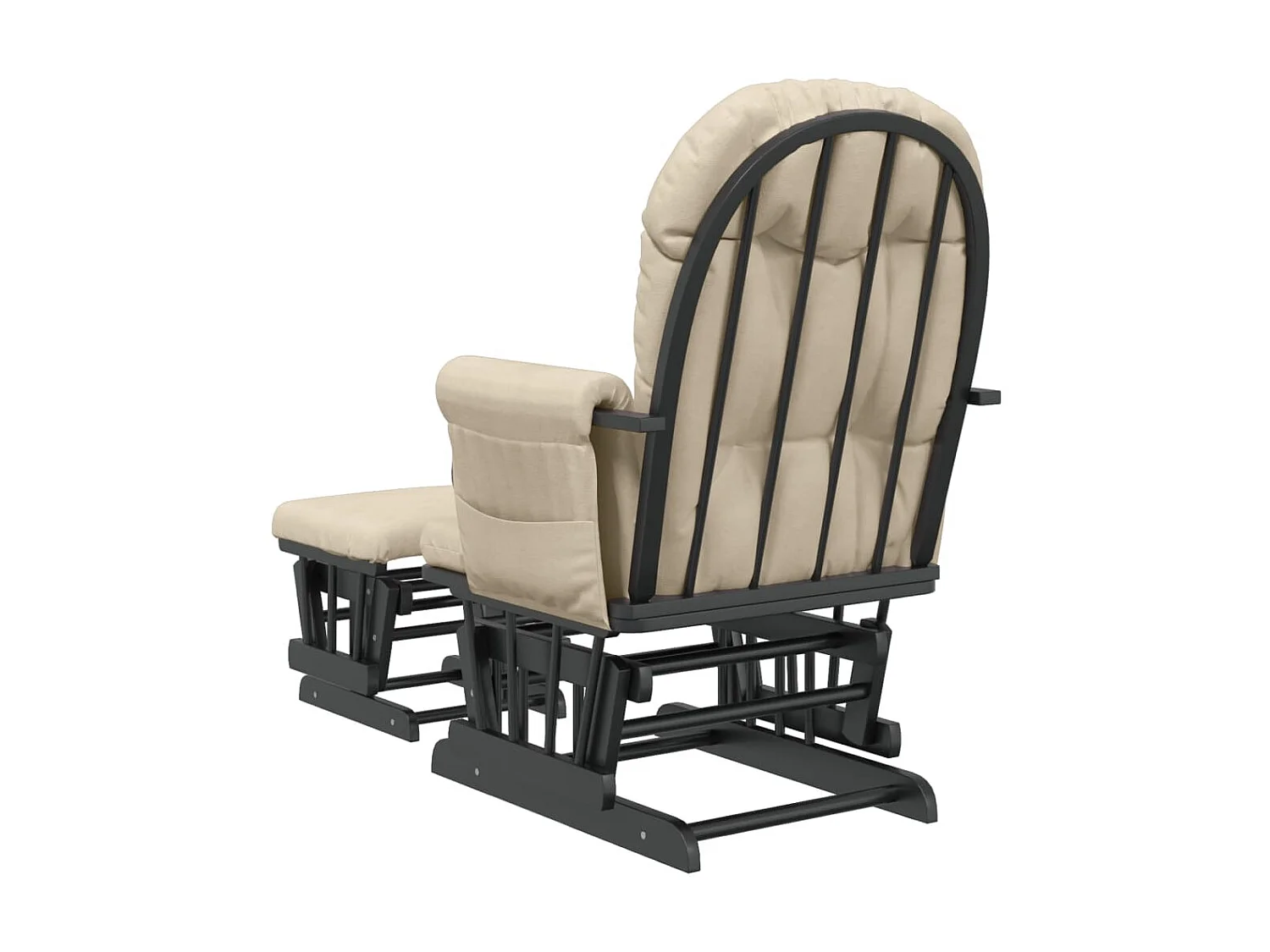 Cadeira de amamentação com banco tecido branco nata PT930176