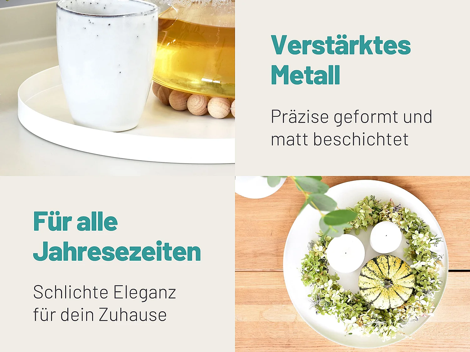 D&D Living® Deko Tablett Rund Ø 40 cm | Design