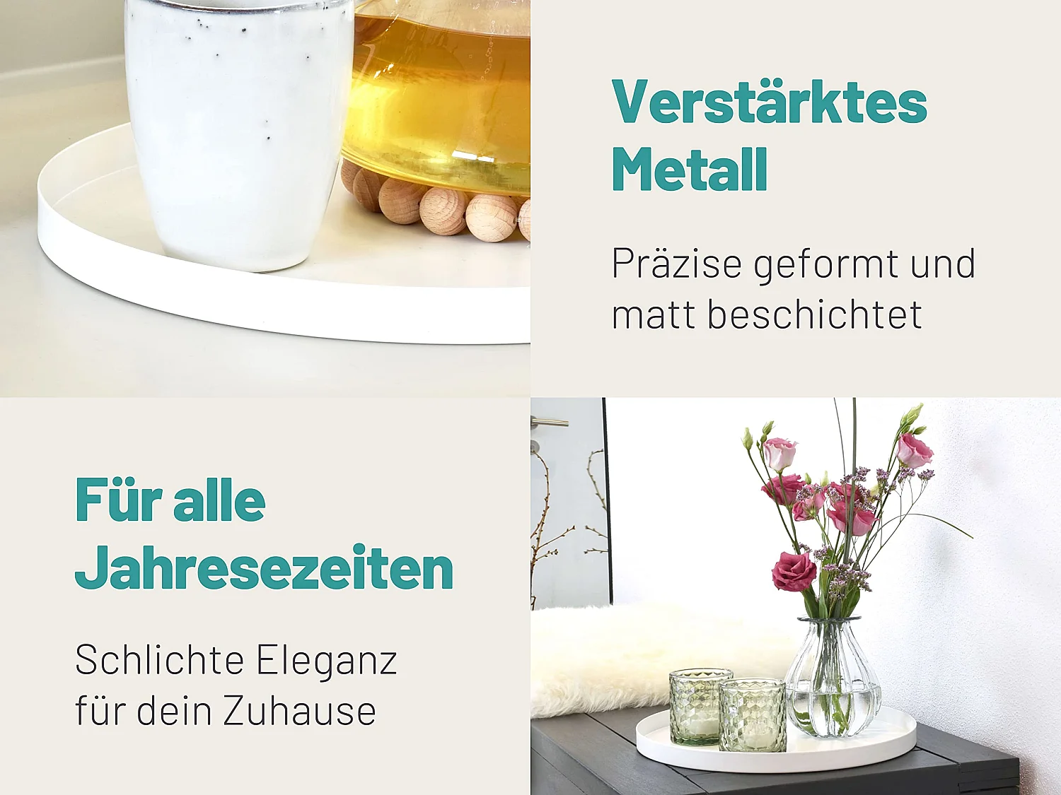 D&D Living® Deko Tablett Rund Ø 30 cm | Design