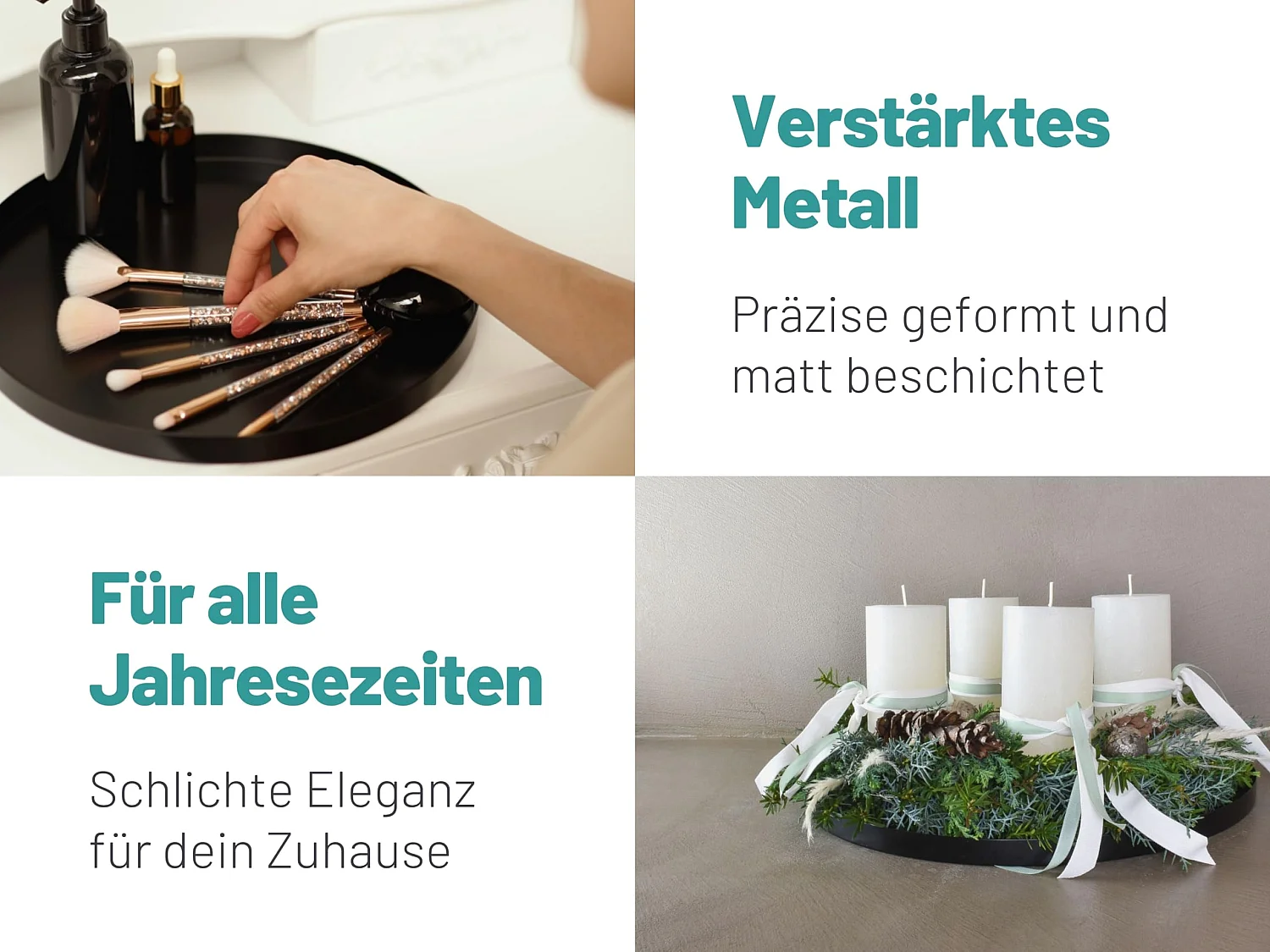 D&D Living® Deko Tablett Rund Ø 30 cm | Design