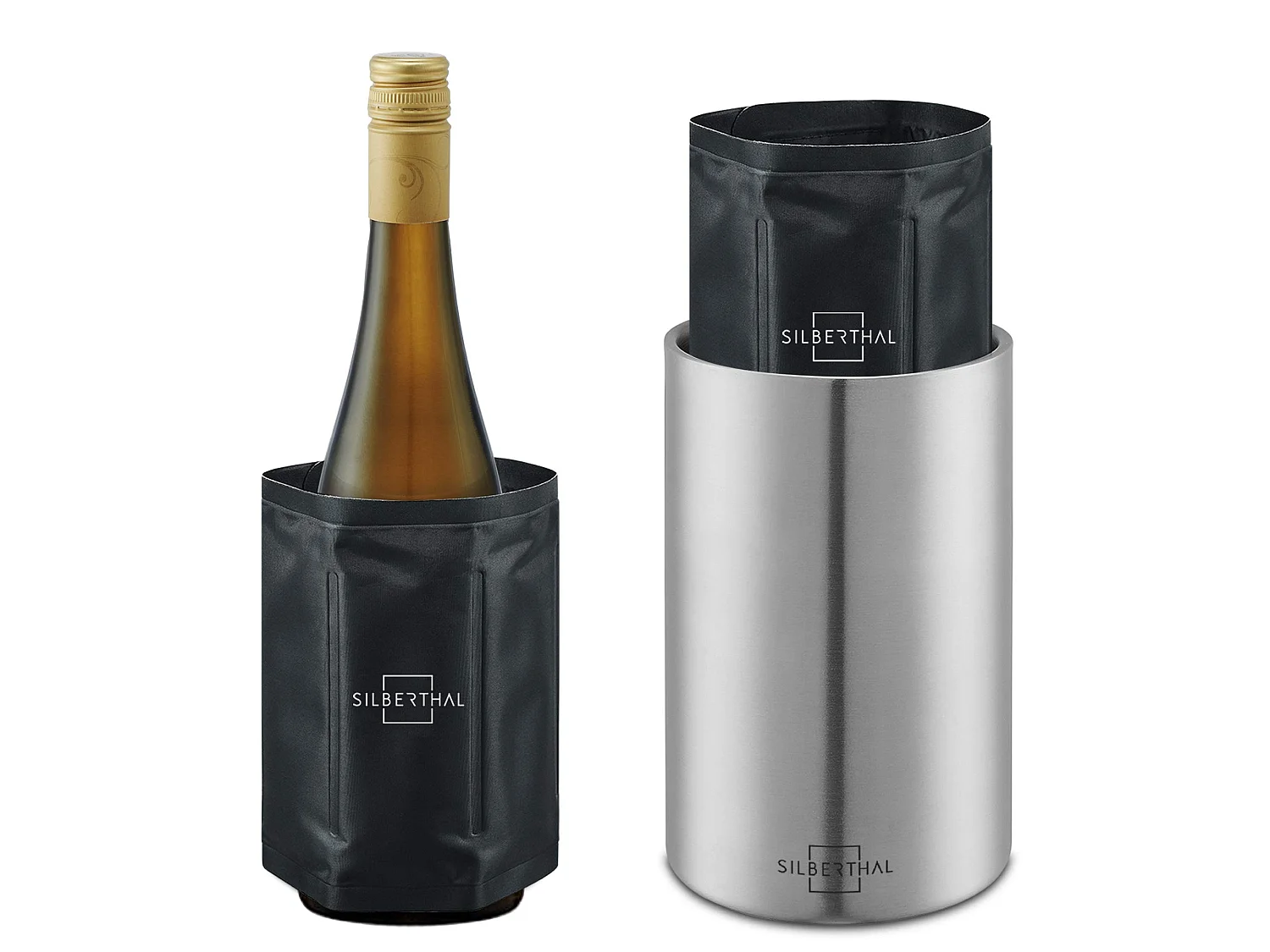 SILBERTHAL Weinkühler Edelstahl Doppelwandig -