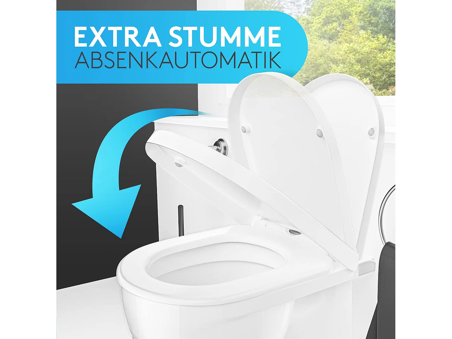 Comodo Toilettendeckel mit Absenkautomatik & Quick