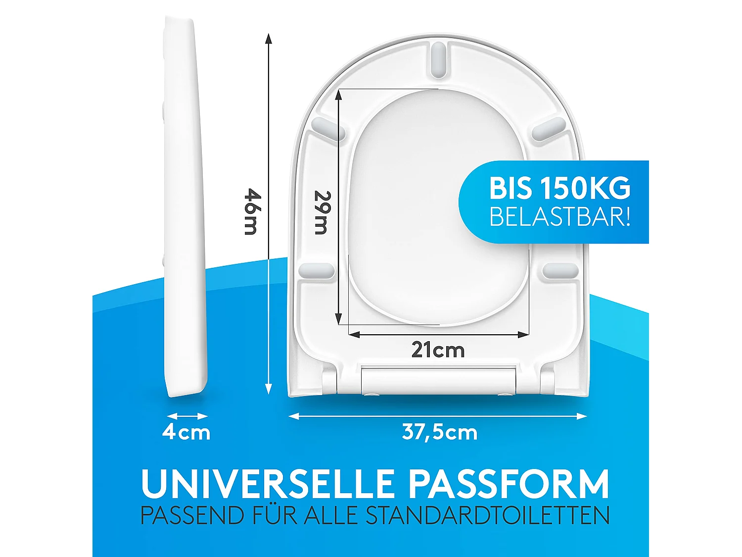 Comodo Toilettendeckel mit Absenkautomatik & Quick